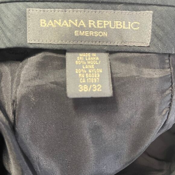 Banana Republic 38x32 Heavy Black Wool Blend Baggy Mens Cargo Pants - Picture 6 of 9